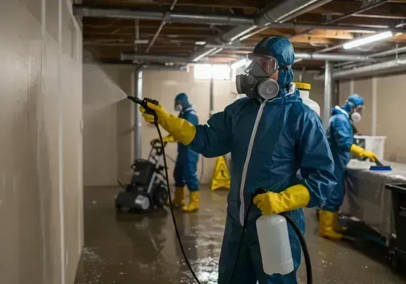 Basement Sanitization and Antimicrobial Treatment process in Green Valley, AZ